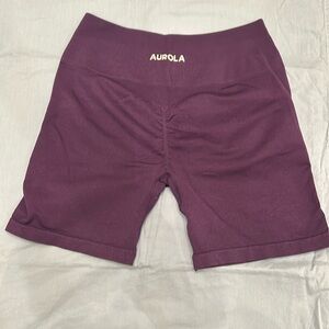 Women's Purple Aurola Athletic Shorts